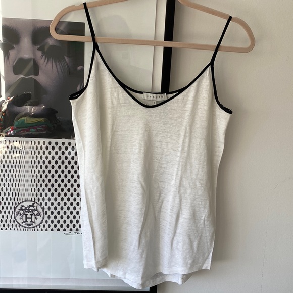 Sandro top. Size 2 = U.S. 4. White and black - Picture 1 of 3